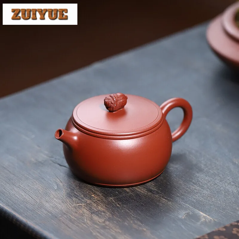 

170ML Luxury Yixing Purple Clay Teapots Famous Master Handmade Pot Raw Ore Dahongpao Mud Tea Maker Kettle Chinese Zisha Tea Set