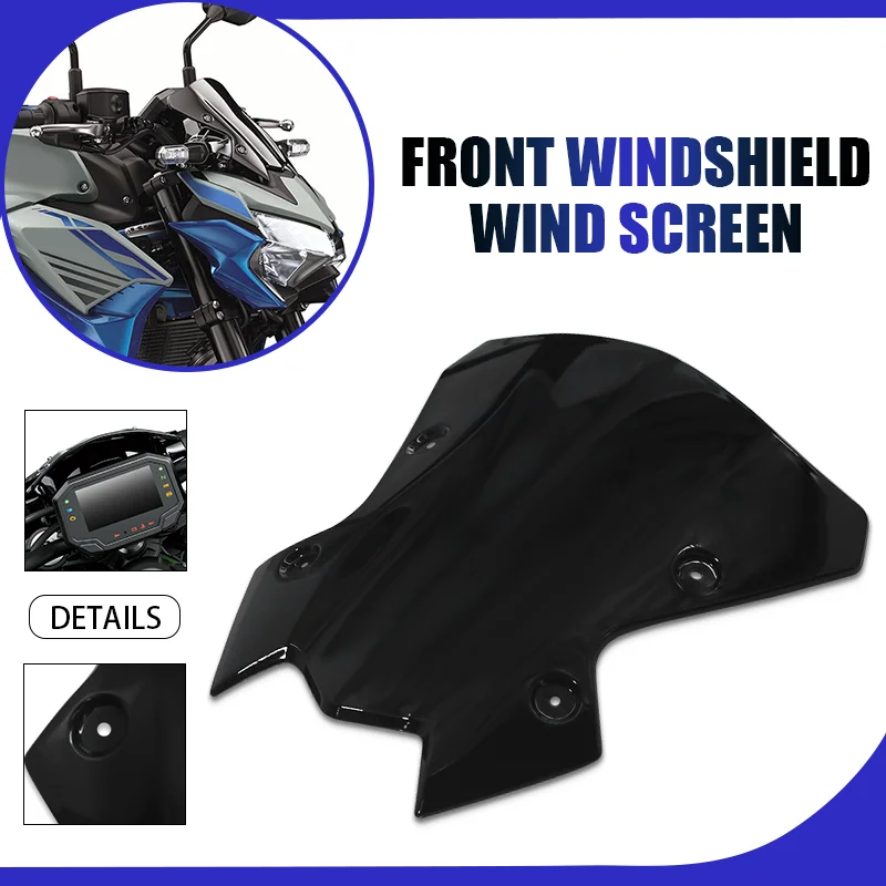 

For Z900 Z650 2020-2024 Motorbike Accessories Windshield Windscreen Protector Cover Wind Screen Shield Deflector Visor z900 z650