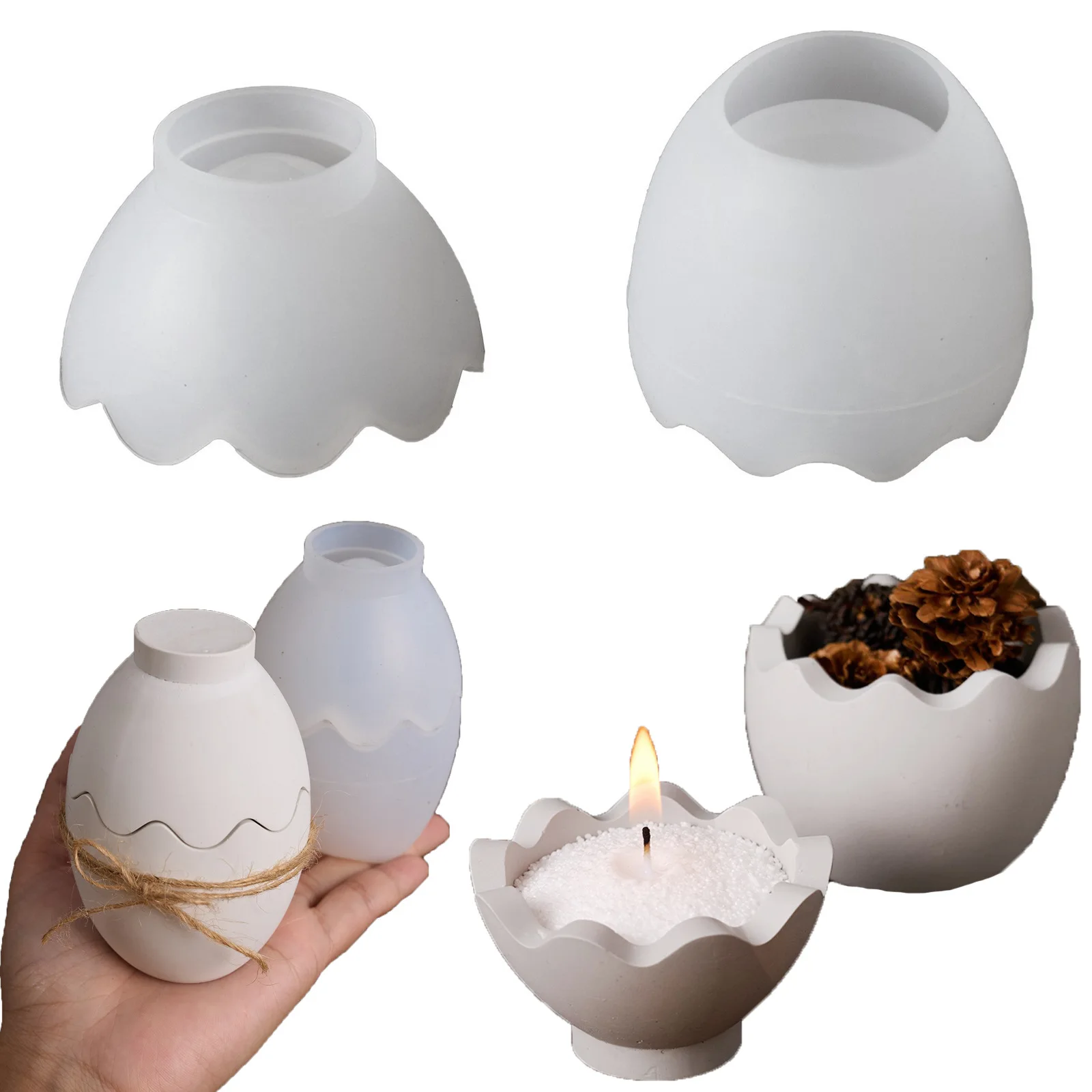 

Separate storage box mold, jewelry box, egg storage box, ornament silicone mold