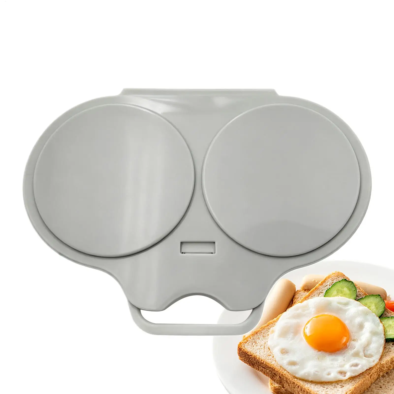 Food Grades Plastic Microwave Egg Cooker Kitchen Cooking Mold Easy To Clean Egg Steamer Portable Heat Resistant Steamed Egg Box