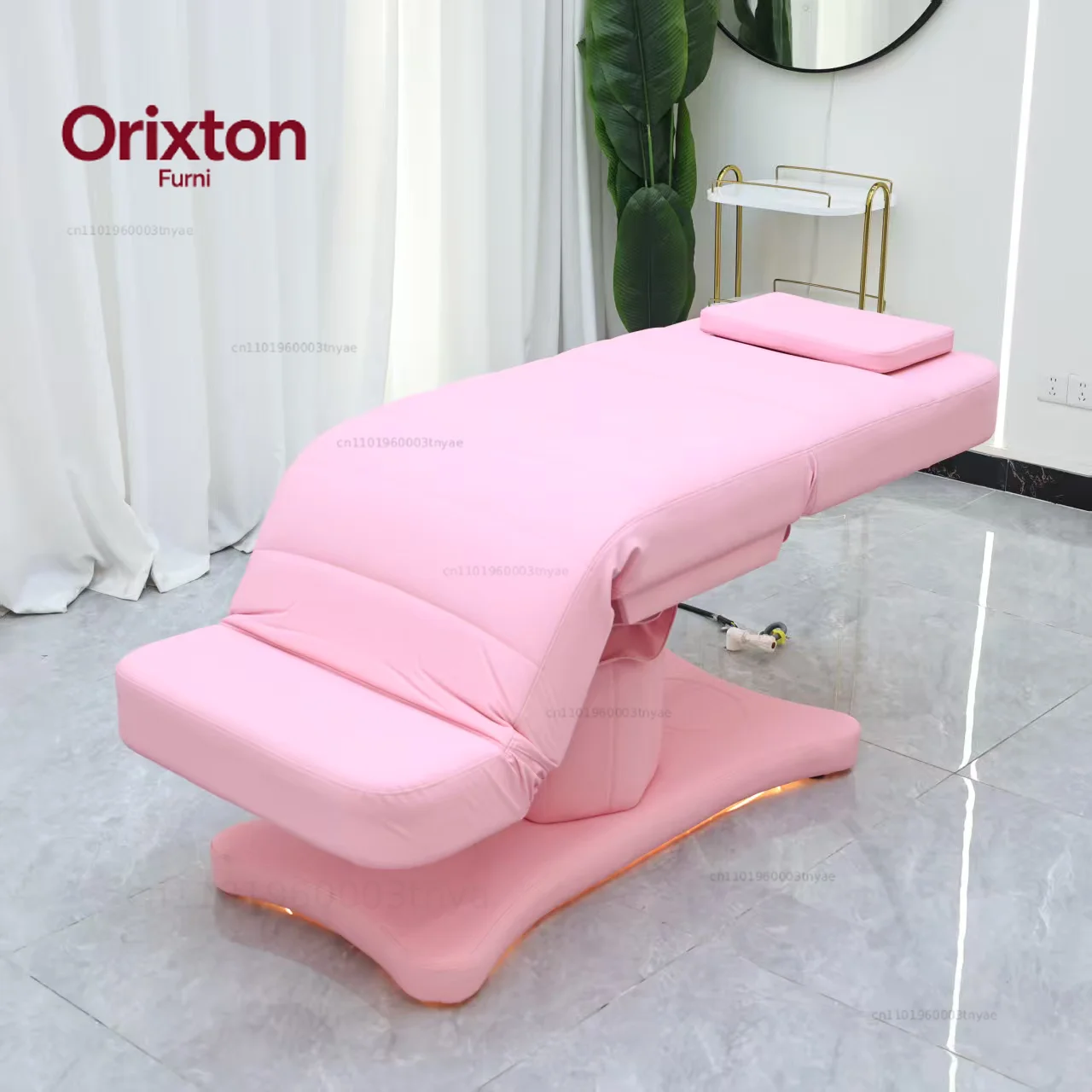 Electric Lifting Facial Beauty Bed, Beauty Salon Eyelash Beds, Physical Examination Diagnosis Bed, Massage Table, Pink