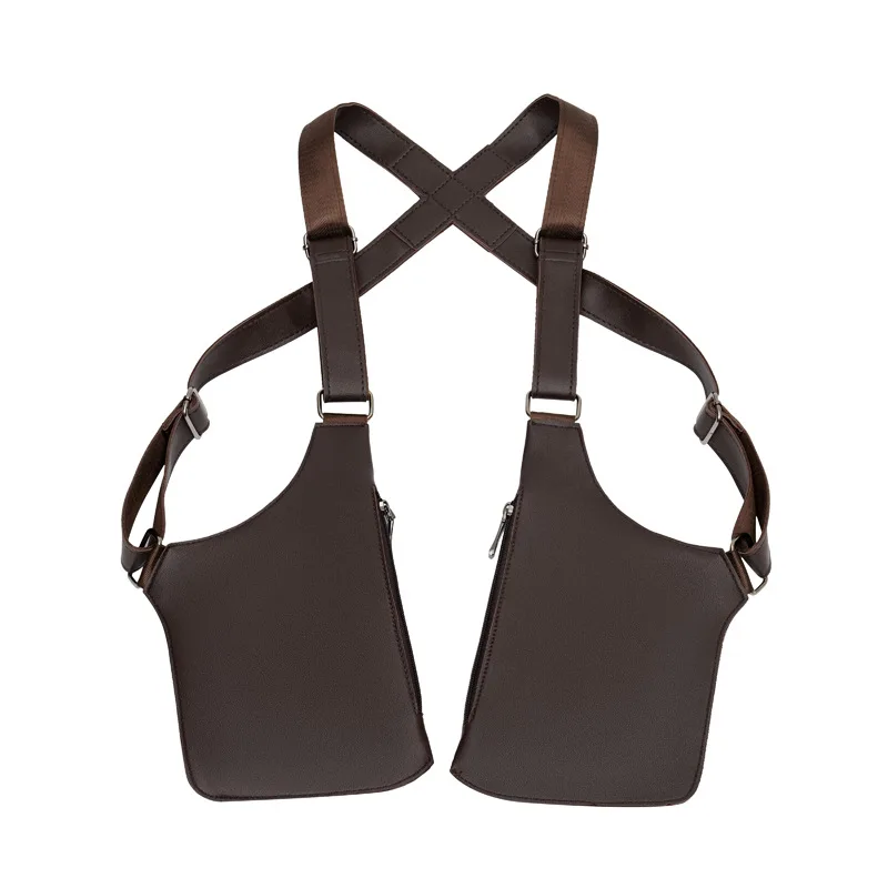 Black Advanced Chest Pack X-Back Strap Ergonomics with Detachable Accessory Straps Quick-Access Pouches for Running Essentials