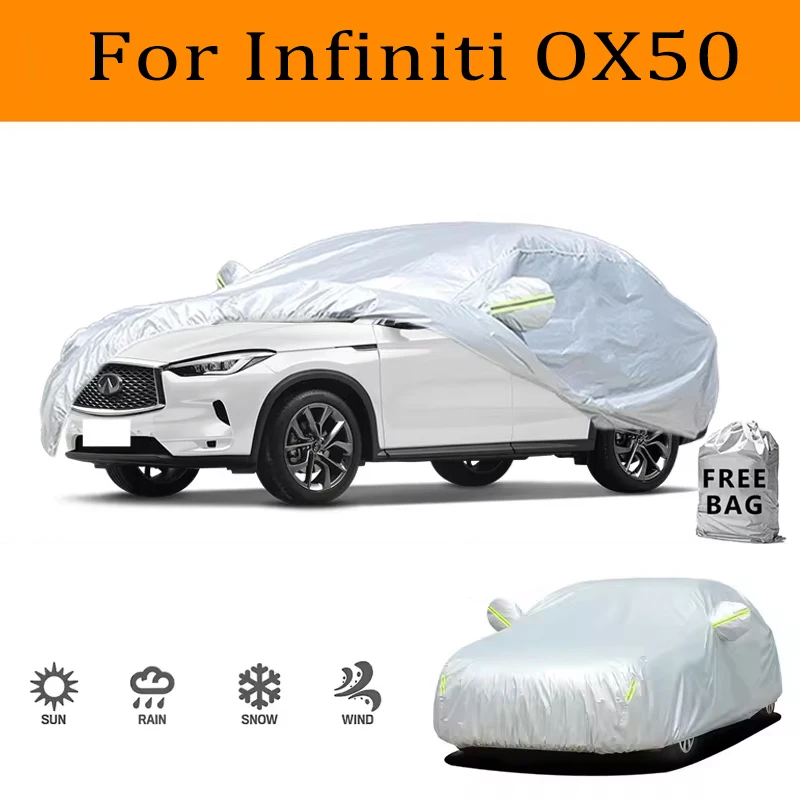 

For Infiniti QX50 Car Cover Outdoor Protection Full Exterior Snow Cover SunshadeDustproof Protection Cover Car Accessories