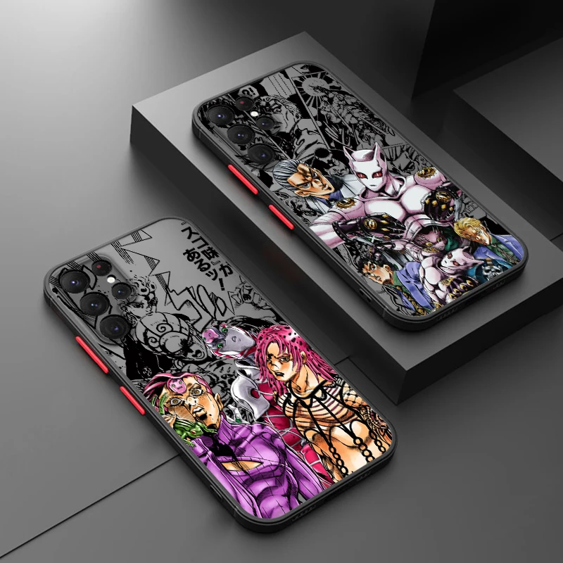 jojo Villain Hot Anime Samsung A73 A72 A54 A53 A52S A34 A32 A33 A24 A23 A22S A02 Lite Frosted Translucent Phone Case