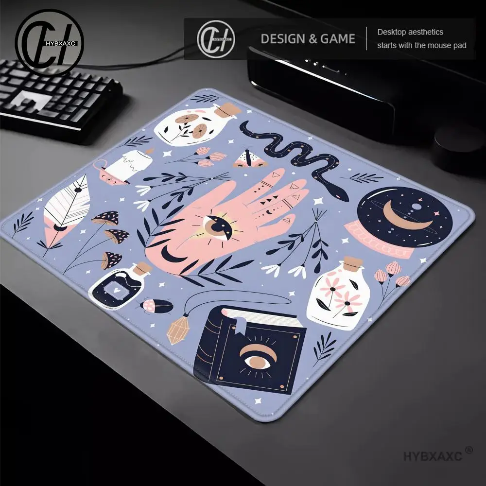 Hexen Katze Mond Tarot Kleine Gaming Maus Pad Computer Büro Mousepad Tastatur Pad Schreibtisch Matte PC Gamer Maus Matte Laptop Mausepad
