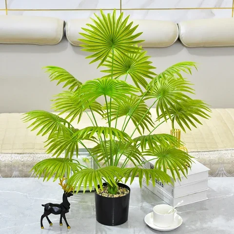 Artificial Plants Home Decor Tropical Palm Tree Silk Monstera ​Leafs Fake Plants Diy Wedding Party Room Garden Decor Accessories