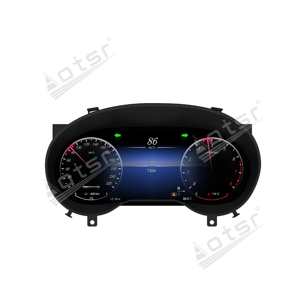 12.3 Inch Digital Cluster Odometer Screen For Mercedes-Benz GLA instrument panel Virtual Cockpit Speed Meter Dashboard HD Screen