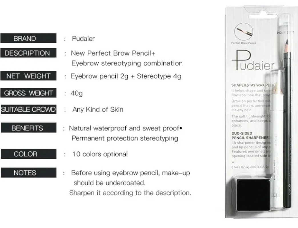 Envío Gratis, juego de lápices de cejas de Gel con estilo 3D, combinación de maquillaje 2 en 1, potenciador de cejas Natural, Kit de Geles, cosméticos