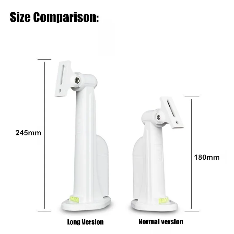 ABS Plastic Monitoring Storage Bracket Lengthened Outdoor Universal Duckbill Security Camera Bracket Hidden Line Box with Level