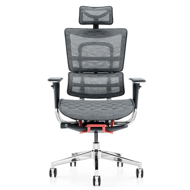 Silla de oficina ergonómica de malla con soporte lumbar y altura del asiento ajustable para el dolor de cuello y el dolor de espalda