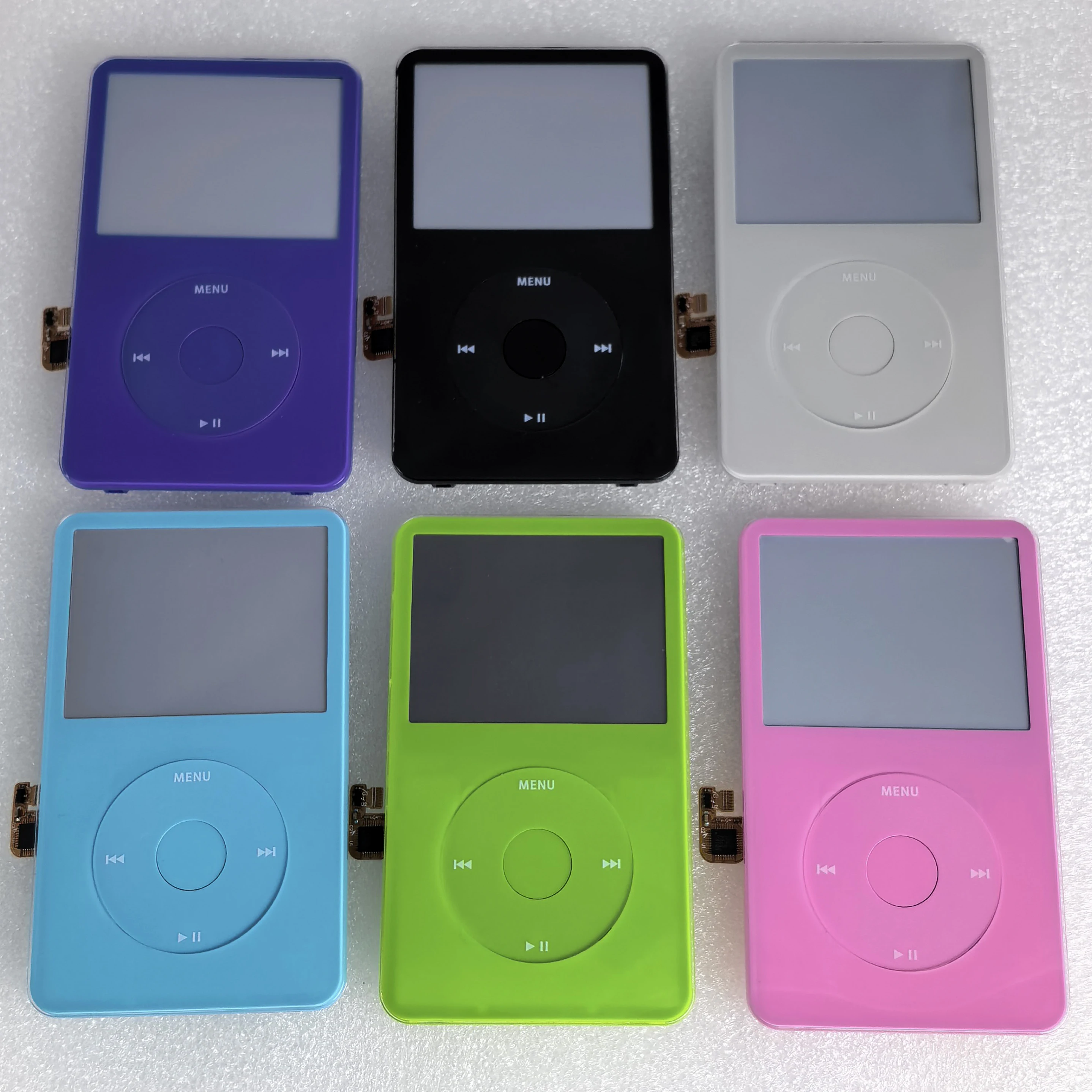 Für iPod Classic 5. und 5.5. Generation Video A1136 Vordere Frontplatte Gehäusebaugruppe + Clickwheel Mitteltasten-Gehäuseabdeckung 30GB 60GB 80GB – Detail 3