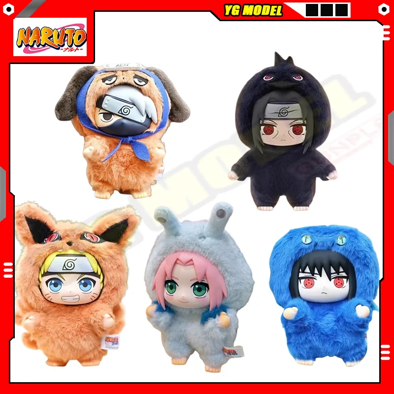 

NARUTO Genuine Figures Model Kakashi Sakura Sasuke Figure Cute Beast Party Series Q-Version Doll Series Toys Present Original