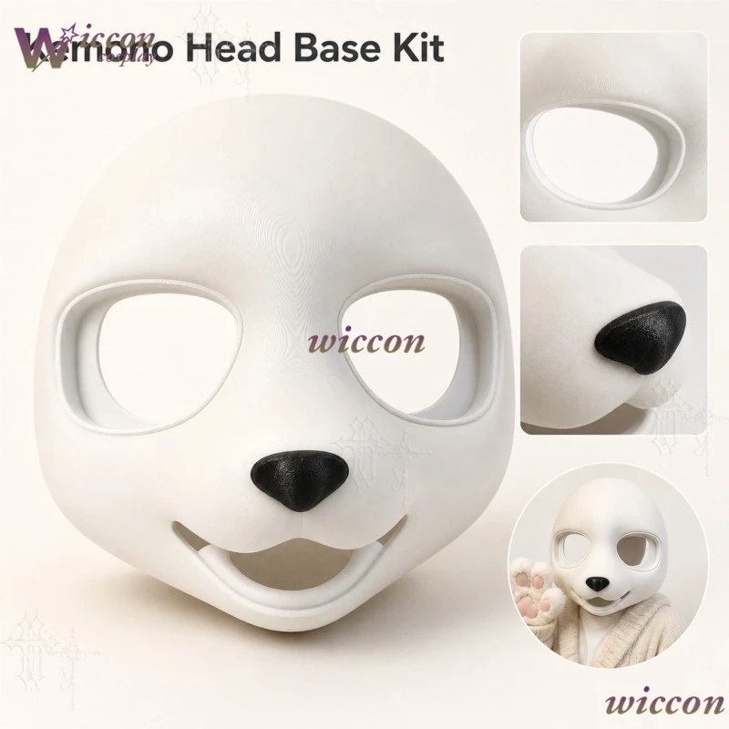 Kemono Head Base Kit Fursuit DIY Head Template Furry Cosplay Craft Material Animal Head Frame Accessory For Comic Con Costume