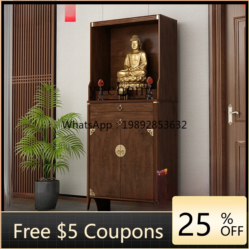 

GZ Standing Cabinet God of Wealth Table Cabinet Solid Wood Color Buddha Hall Incense Table Tribute Table Buddha Statue