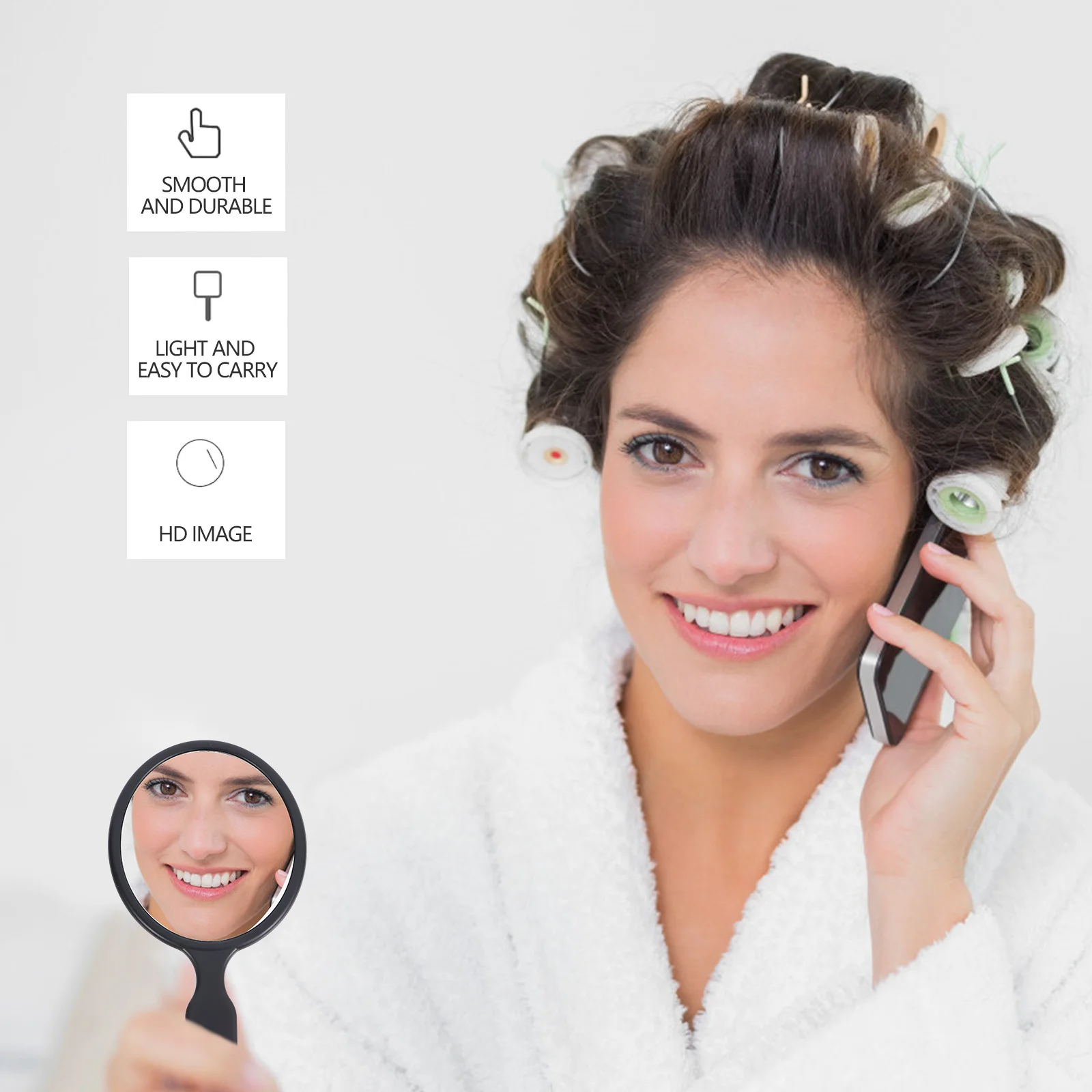 

5Pcs Princess Portable Compact Handheld Mirrors Makeup Mirrors for Bathroom Travel Hairdressing Small Travel Hand Mirror Women