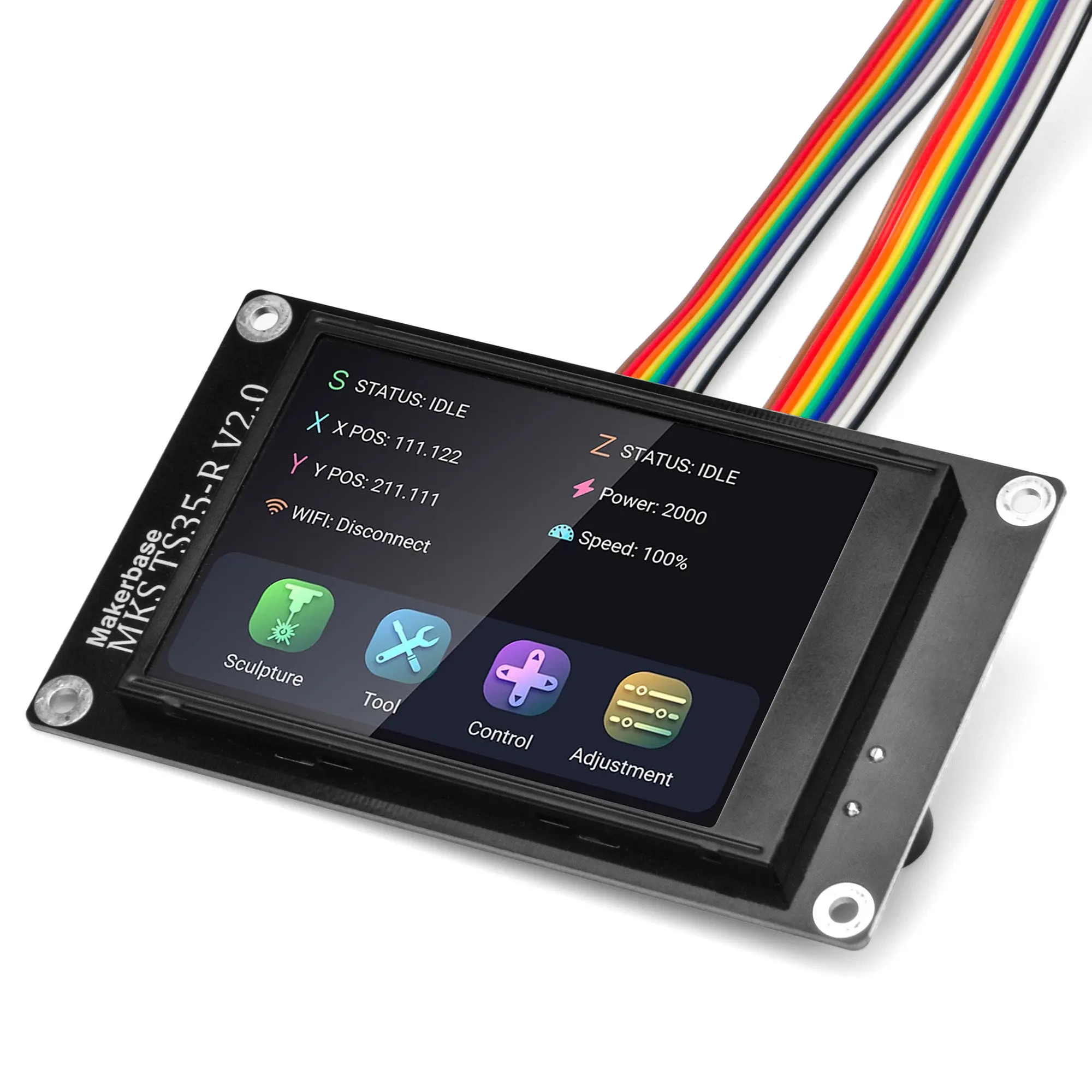 Imagem -02 - Mks Ts35-r 3.5 Touch Screen para Impressora 3d Controlador Offline Impressora Peças