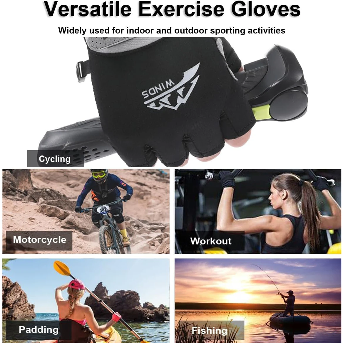 Premium Fishing Gloves - UV Protection, Breathable Mesh & Non-Slip Grip for All-Day Comfort,for Cycling,Hiking,Camping - Image 6