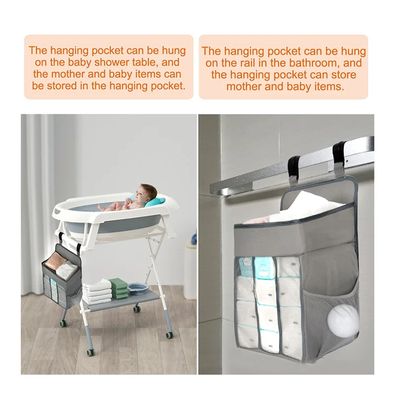 Playard لأسرة الأطفال المتوافقة مع حفاضات الأطفال المعلقة المكدس تغيير الجدول حفاضات المنظم الحضانة Caddys