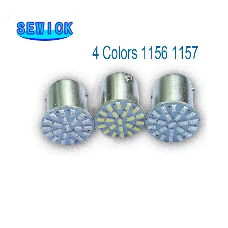 

100 шт. 1156 BAY15S P21W 3014 22 SMD Автомобильные светодиодные указатели поворота, стояночные огни, стоп-сигналы, задние автомобильные лампы заднего хода DC 12 В