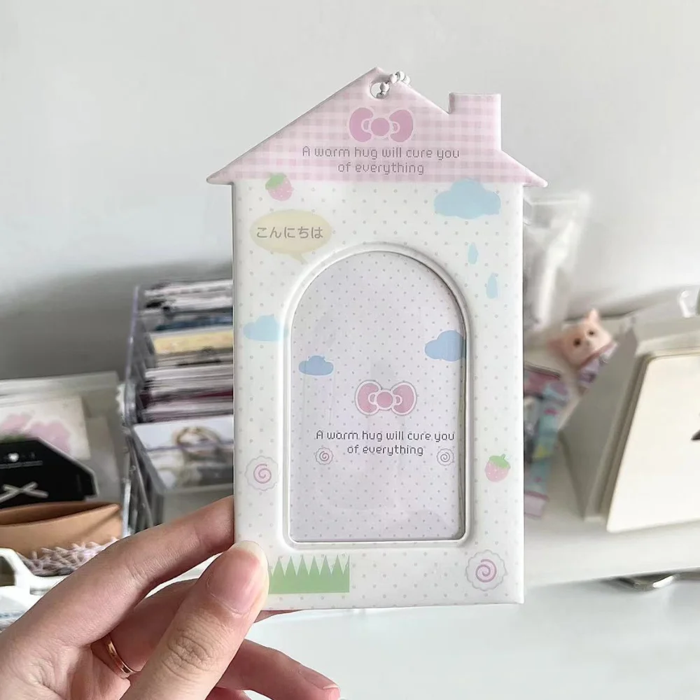 

Korean Style Idol Card Holder PVC Pendant Random Photocard Holder Camera Phone Design Portable Card Sleeves for Girls