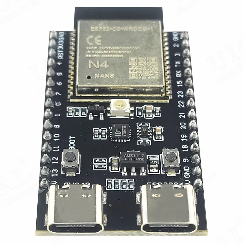 Scheda di sviluppo ESP32 C6 modulo Wifi 6 BT RISC-V 32 Bit ESP32-C6-WROOM-1 CH343P USB Type-C RGB LED N4 N8 N16 ESP32-C6