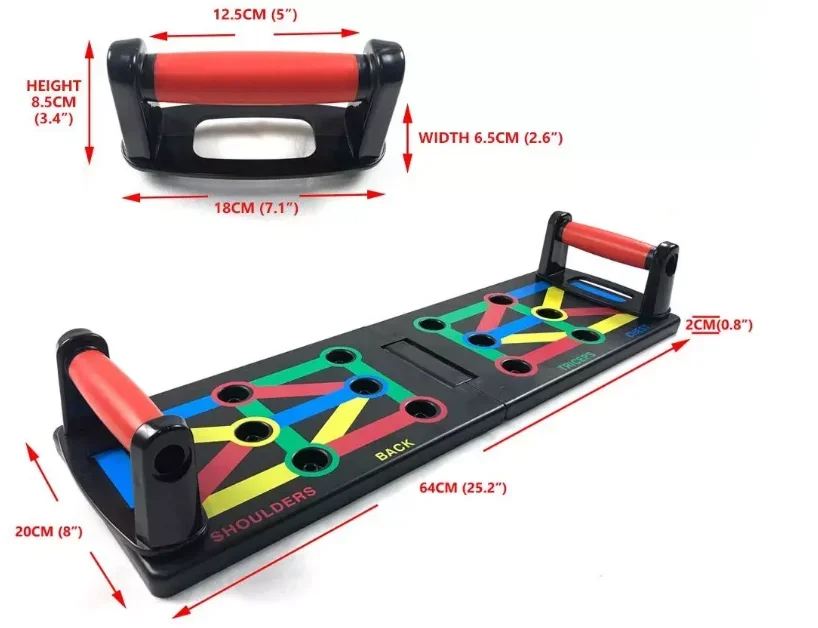 Multi Position Push Up Board Folding 9 In 1 Push Up Stand Board Cheap Foldable Push Up Board Cable