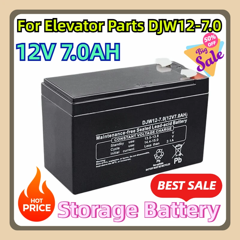 

For Elevator Parts DJW12-7.0 12V 7.0AH Storage Battery