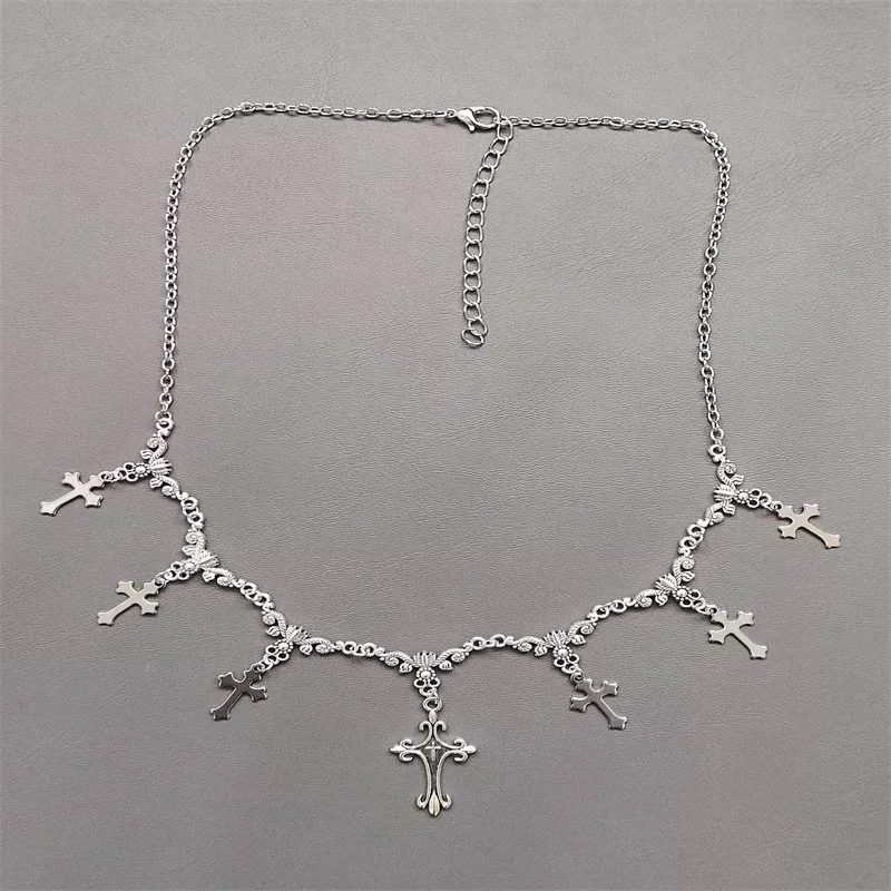 Victorian Necklace,Gothic Vampice Cross Pendant,Witch, Alternative, Gothic, Medieval,Gift for Goth Girlfriend,Vampire Jewelry