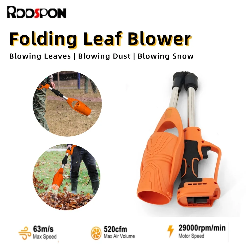 

Handheld Cordless Electric Air Blower Foldable Leaf Blower lithium Battery Garden Lawn Dust Cleaners For Makita Outdoor Tool