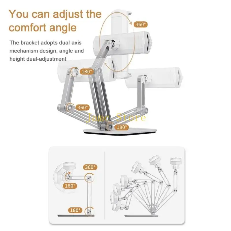 LX0B Stable and Non Slip Desktop Phone Holder Cradle Dock Pad Holder Stand for Desk