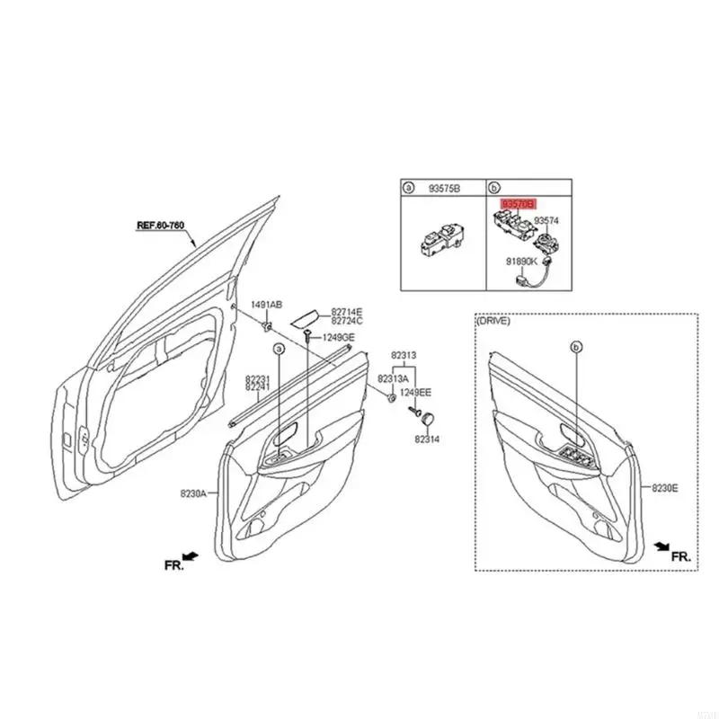 M76E 31415677 Fensterheberschalter ersetzen Glasheberknopf für ausgewähltes Modell – Detail 8