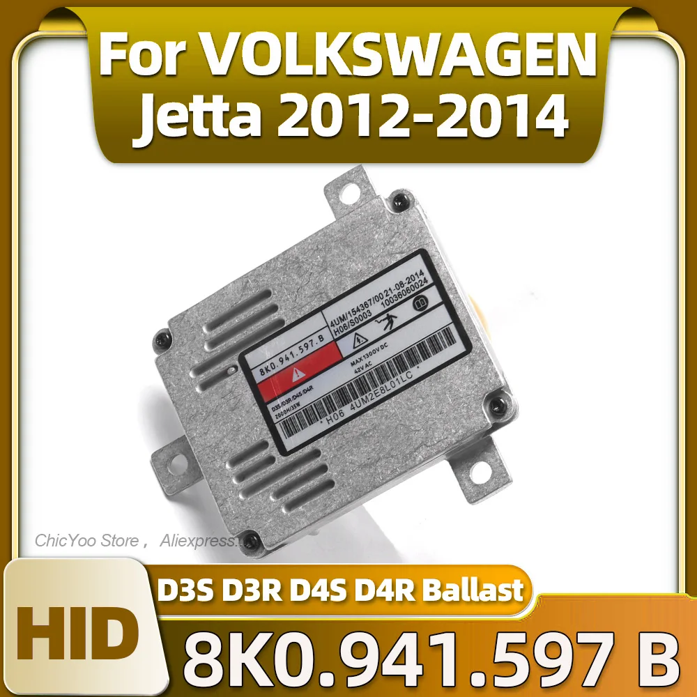 

10036060024 Xenon Headlight Ballast D3S D3R D4S D4R HID Control Unit Module 8K0.941.597 B For VOLKSWAGEN Jetta 2012 2013 2014