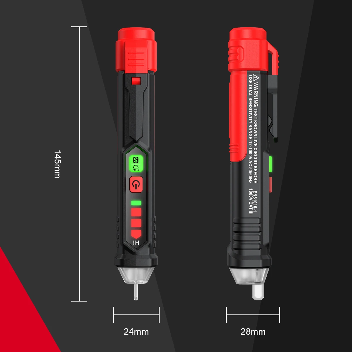 HABOTEST HT90 Non-Contact AC Voltage Tester 12-300V Digital Voltage Detector Screwdriver Electric Test Pen Voltage Tester Pen