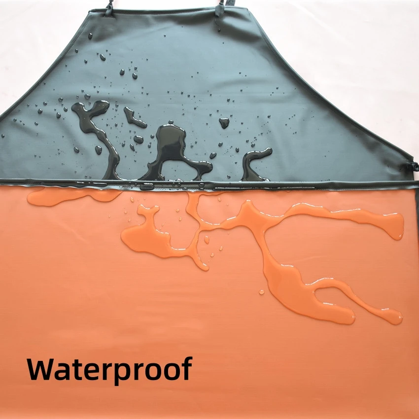 Waterproof PVC Apron For Kitchen Housework Restaurant Butcher Clean Industrial Chemical Resistant Plastic Work Smock