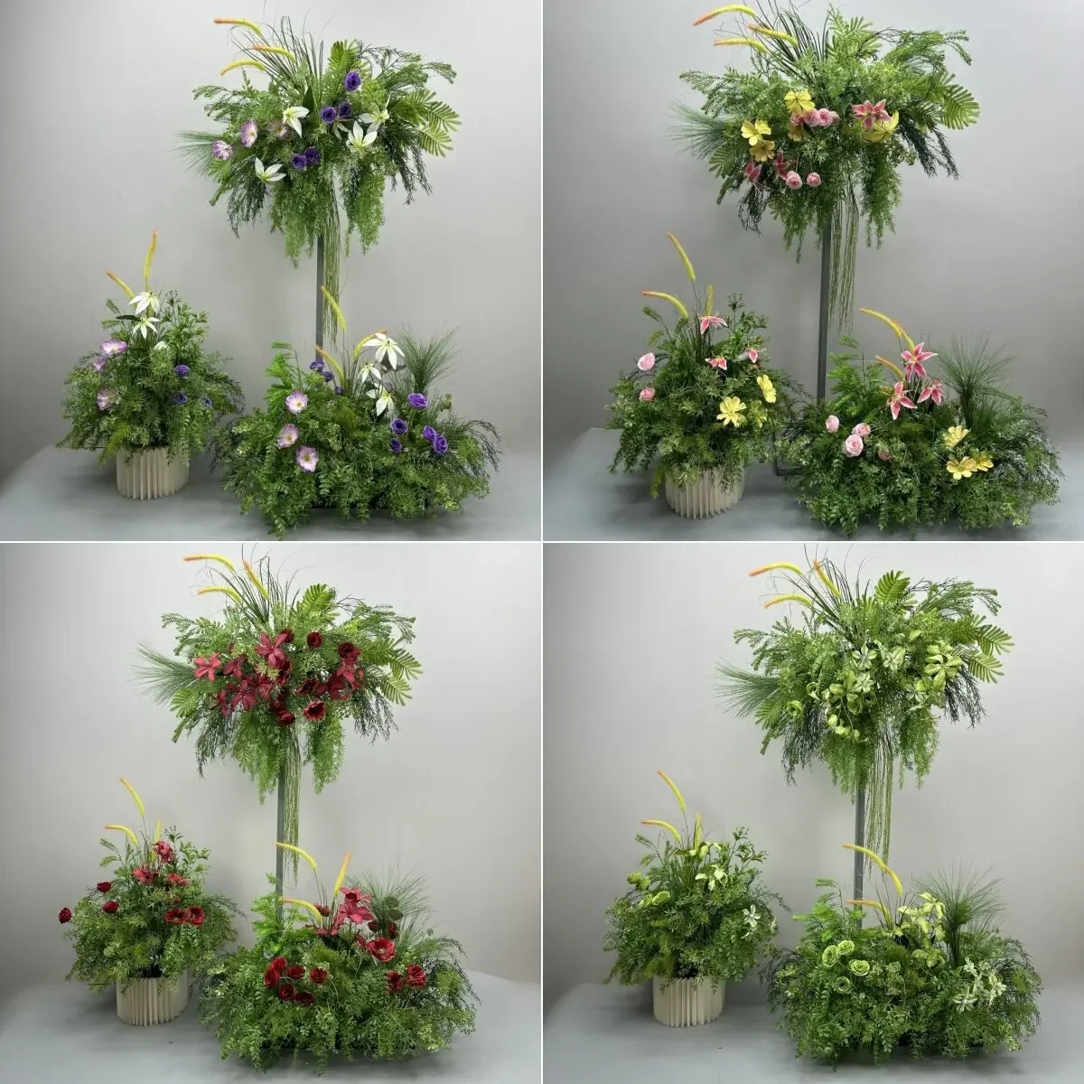 Mori scene road lead simulation flower art green plant decoration wedding wedding engagement scene arrangement angement