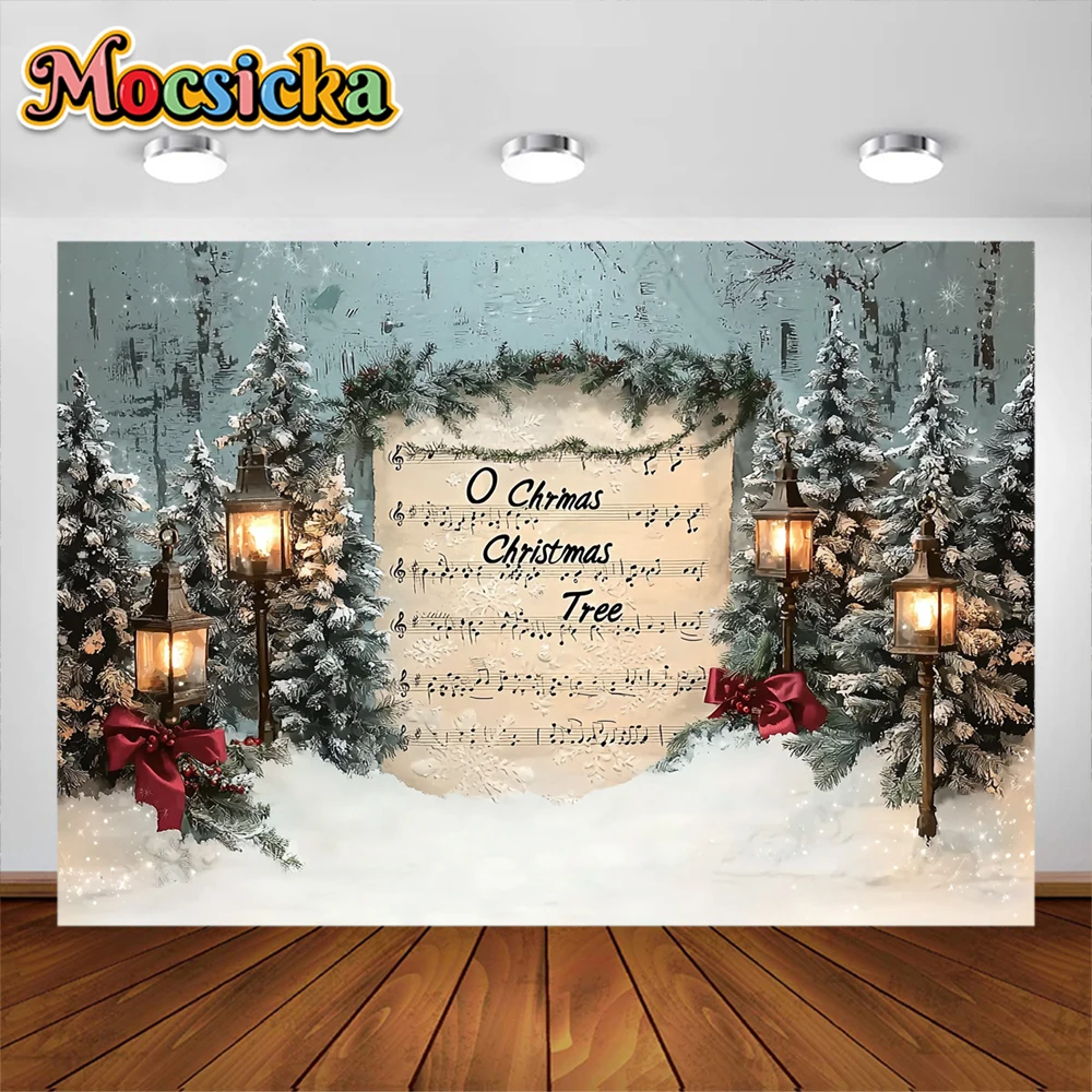 Christmas Photography Background Merry Xmas Song Holiday Decoration Family Dinner Photo Portrait Backdrops Studio Props Banner