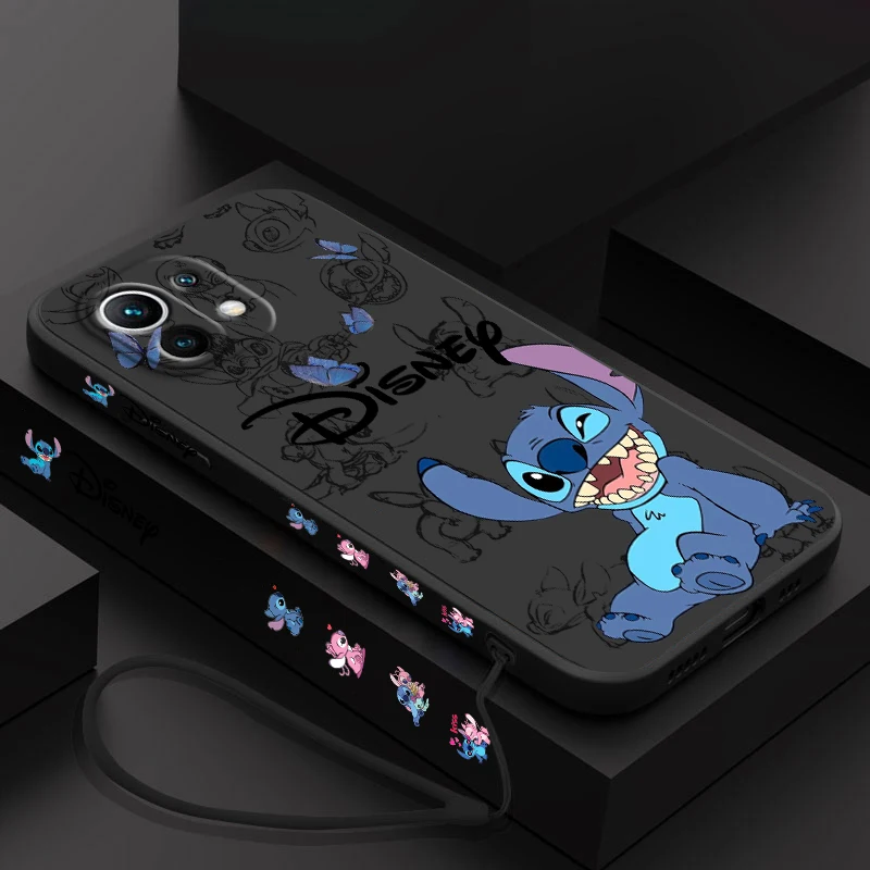 Disney-funda de teléfono de puntada para Xiaomi, carcasa suave de 14, 13, 12, 11, 10 T Pro, Ultra Lite, 5G, cuerda líquida izquierda, 5G