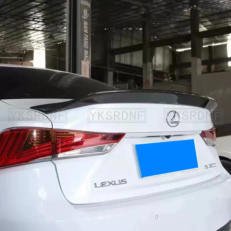 車用リアスポイラー,トランク,リップ,ブラック,カーボンファイバー,Lexus is200,is250,is350,is300,2014-2019