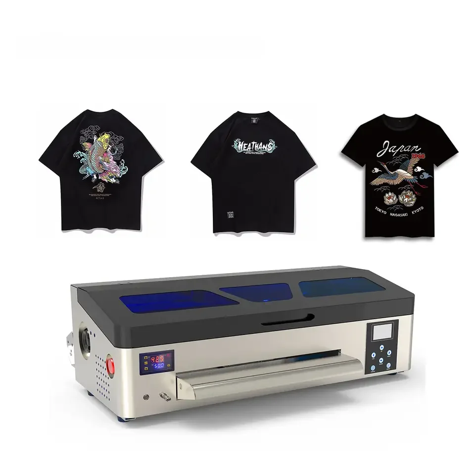 Erasmart Small Desktop A3 Inkjet T Shirt Printing Machine  for XP600 L1800 DX5 33cm Heat Transfer Roll Pet Film