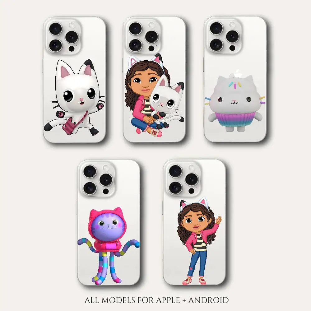 

G-Gabbys-DollhouseS Phone Case For Iphone 16 15 11 13 14 Pro Max 7 8 Plus X Xr Xs Max Se2020 12mini Transparent Cover