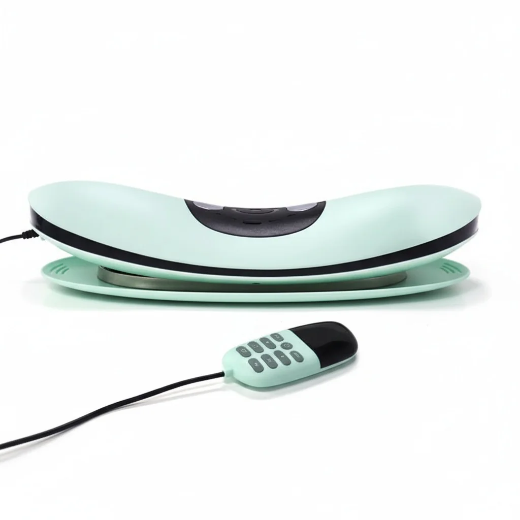 

Массажер для поясницы, массажер с горячим компрессом из нержавеющей стали ABS, вибрационное многофункциональное массажное устройство 2-в-1, уход за телом