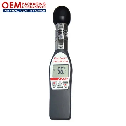2026 4. 8758 Digital WBGT checker Wet Bulb Globe Temperature Tester Heat Stress in direct sunlight