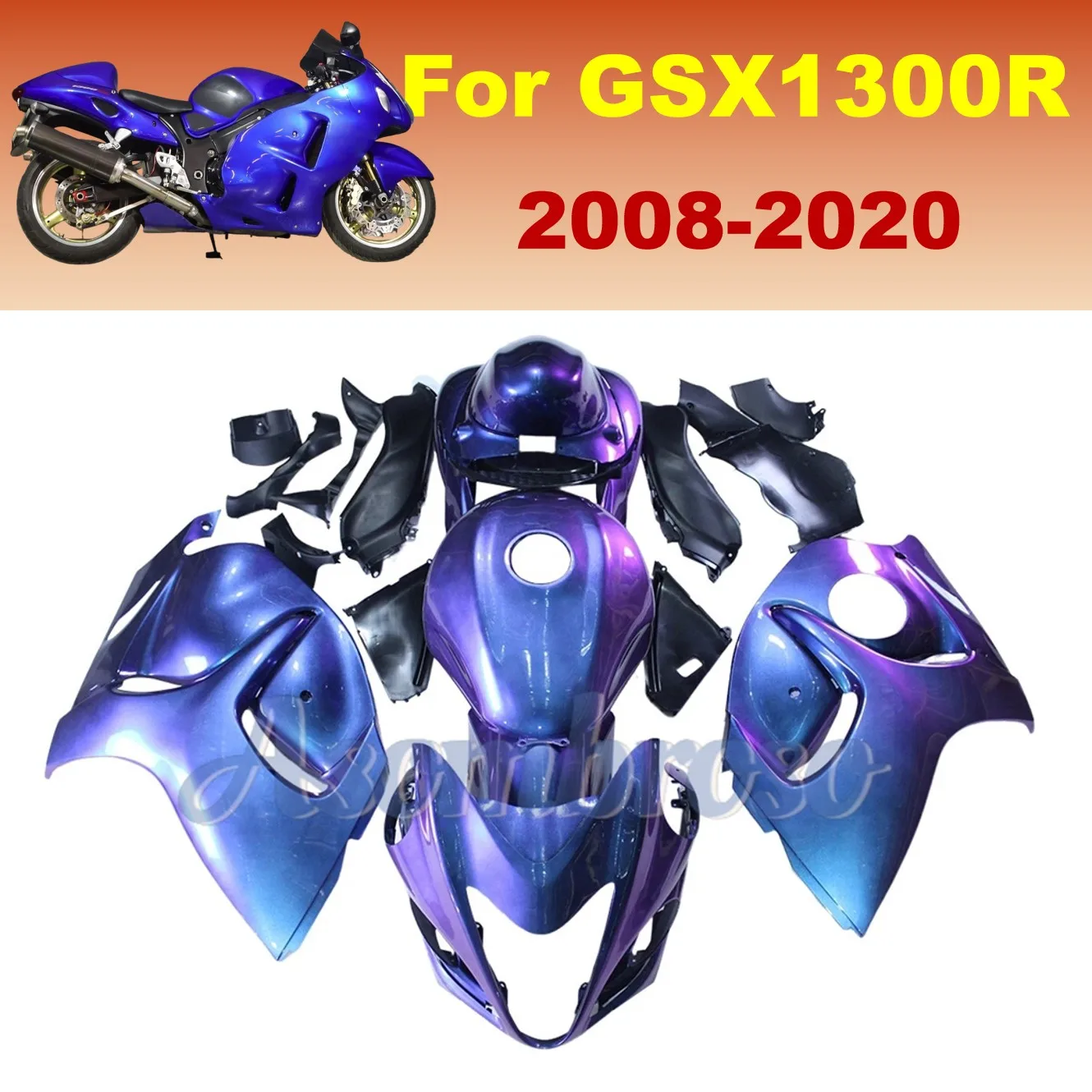 Kits de carenados para Suzuki Hayabusa GSX1300R 2008-2020 GSX 1300R GSXR 1300 GSX1300 Chameleon Dazz Pearl Purple Painted Shell