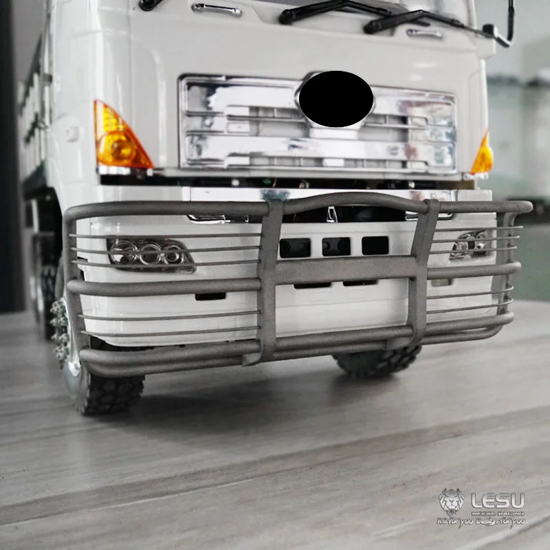 Barre anti-collision en métal pour pare-chocs avant, gris G-6206, pour Tamiya 1/14, pour camion à benne basculante HION 700 LESU, pièces de jouets télécommandés