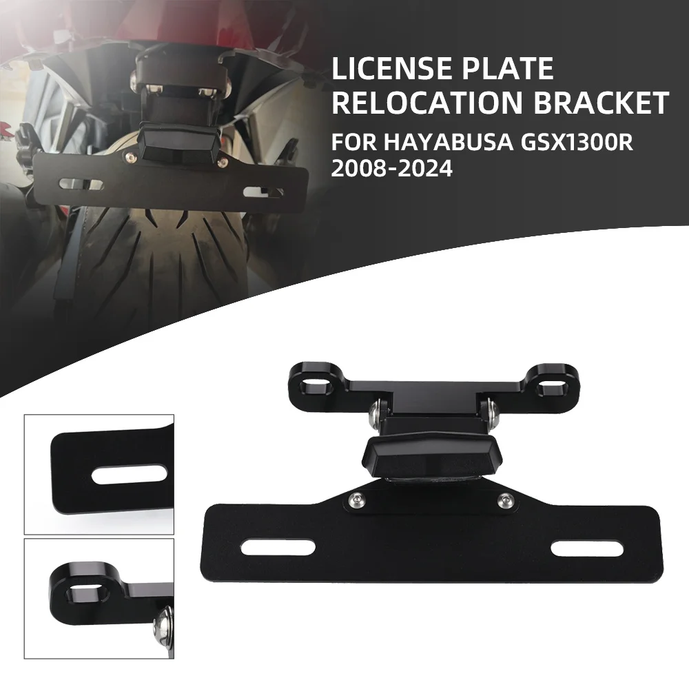 

FOR SUZUKI GSX1300R HAYABUSA 2008-2024 GSX 1300R Motorcycle License Plate Holder Bracket Rear Tail Tidy Fender Eliminator Kit