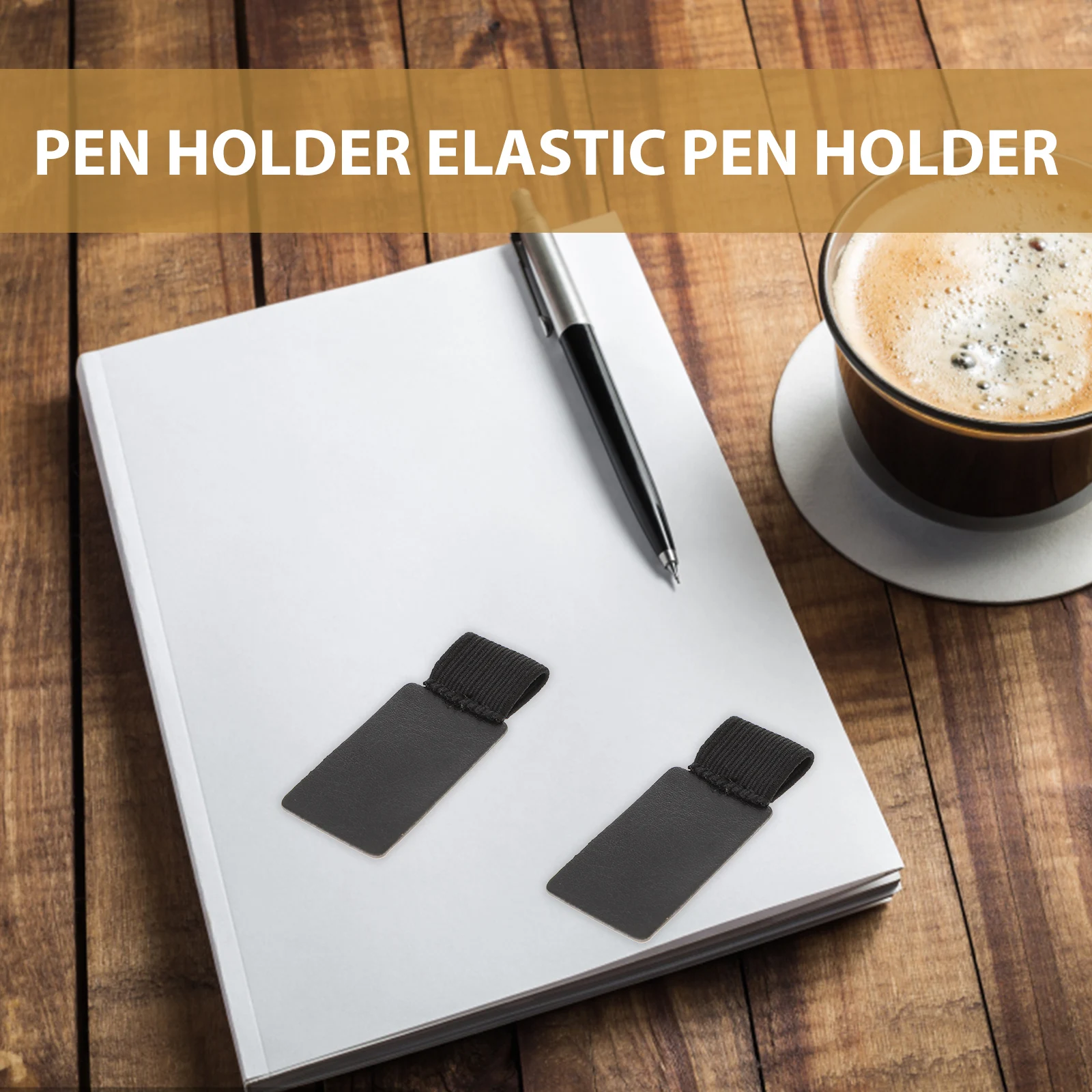 

4Pcs Travel Memory Notebook Elastic Pen Phone Holder Practical School Office Supplies Pen Holder School Supplies