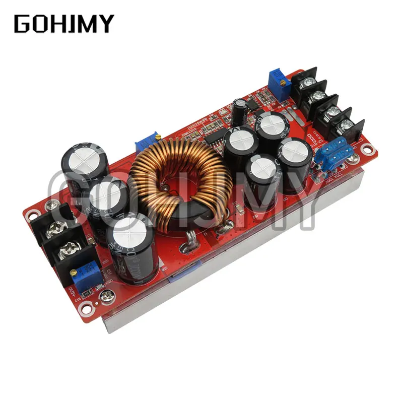 DC-DC 1500W 30A Voltage Step Up Converter Boost CC CV Power Supply Module Constant Current Module With Fan 10-60V to 12-90V