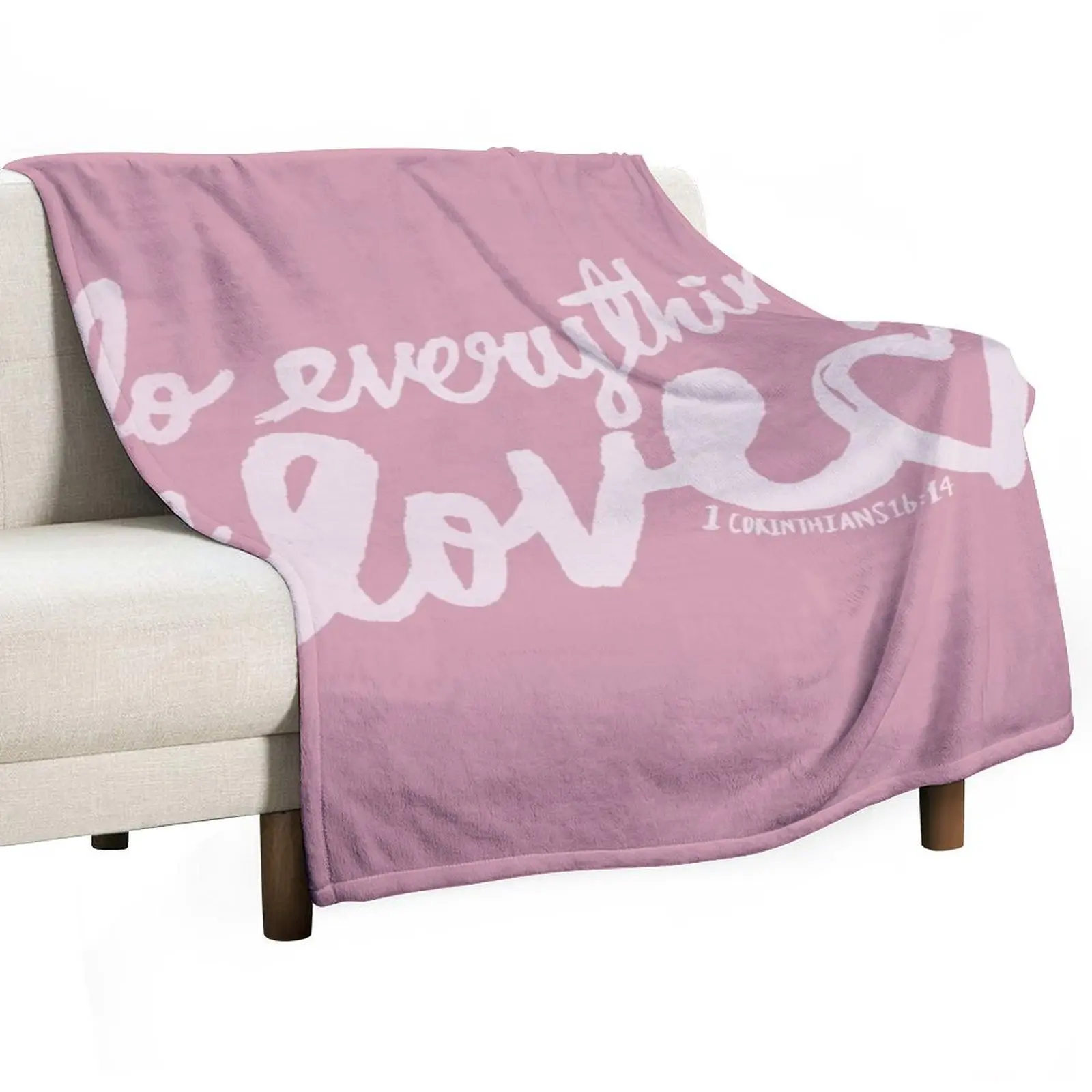 1 Corinthians 16: 14 x Rose Throw Blanket Sofas valentine gift ideas Blankets