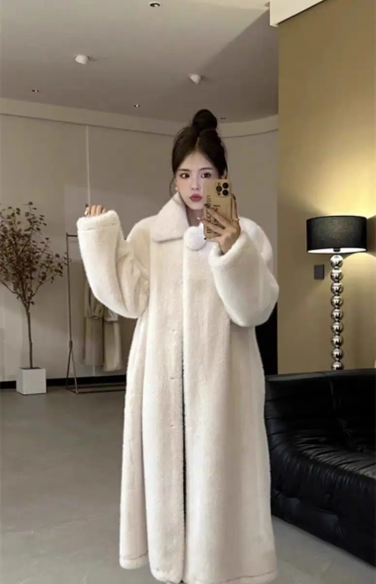 

Faux Fur Grey Coats Womens Friendly Full Nightclub Young Chunky Trend Belts Collarless Rivet Harajuku Line Olive Feminino Slim