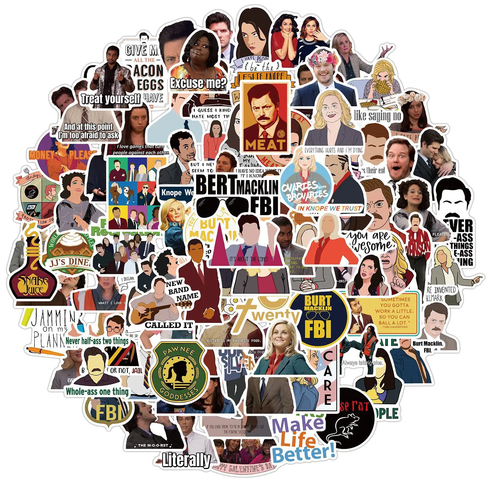 

100 шт., американская наклейка для драматических парков и отдыха, водостойкая наклейка для сноуборда, ноутбука, багажа, холодильника, автомобиля, наклейка, домашний декор